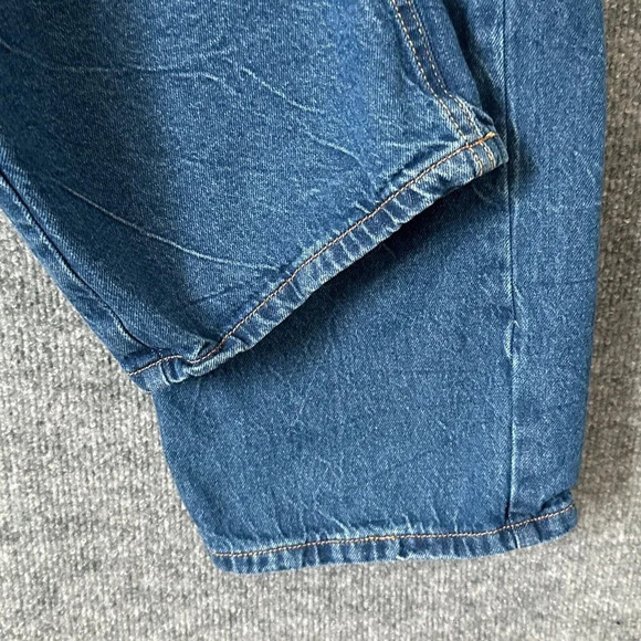 BDG Jeans Womens 28 Crinkle Blue Wash High Rise Loose Straight Leg Casual Denim - Picture 8 of 16